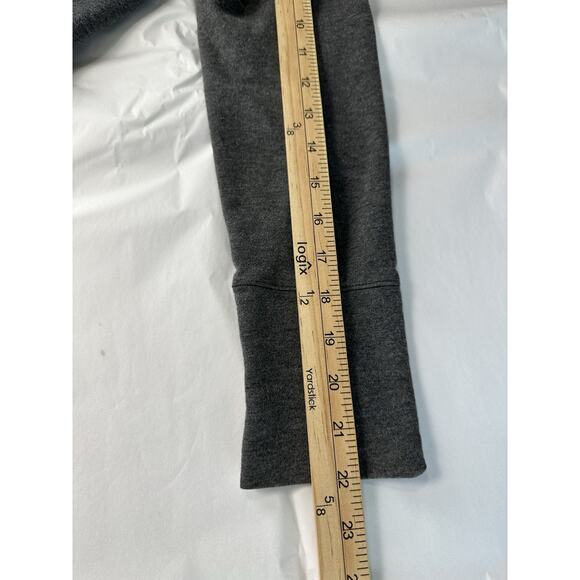 ANN TAYLOR LOFT Cardigan XS Open Front Hooded Cotton Blend Gray Classic - Picture 15 of 16